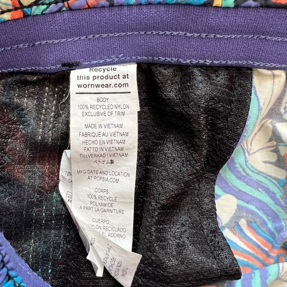 Patagonia Baggies Women’s 5 inch Shorts Subtidal Blue Multicolor Print Medium - Picture 6 of 7